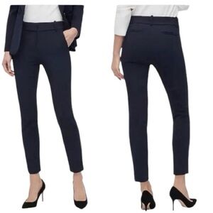 NWT J. Crew Navy Blue Bi-Stretch Cameron Crop Pant - Size 12